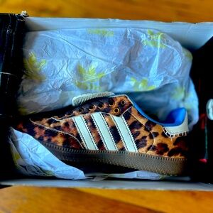 Womens adidas Samba Pony Wales Bonner Leopard